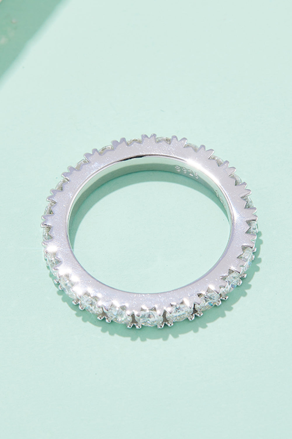*APP EXCLUSIVE* 2.3 Carat Moissanite 925 Sterling Silver Eternity Ring