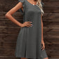*APP EXCLUSIVE* Round Neck Flutter Sleeve Dress with Pockets