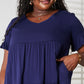 *APP EXCLUSIVE* Vneck Flounce Sleeve Tiered Dress