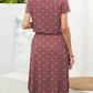 *APP EXCLUSIVE* Round Neck Short Sleeve Slit Dress with Pockets