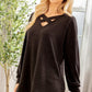 Criss Cross Long Sleeve Top