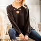 Criss Cross Long Sleeve Top