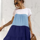 *APP EXCLUSIVE* Colorblock Tiered Babydoll Dress