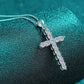 *APP EXCLUSIVE* 925 Sterling Silver Cross Moissanite Necklace