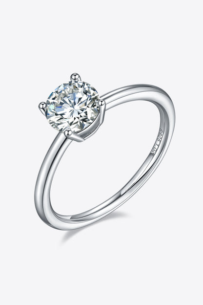 *APP EXCLUSIVE* 1 Carat Moissanite 925 Sterling Silver Solitaire Ring