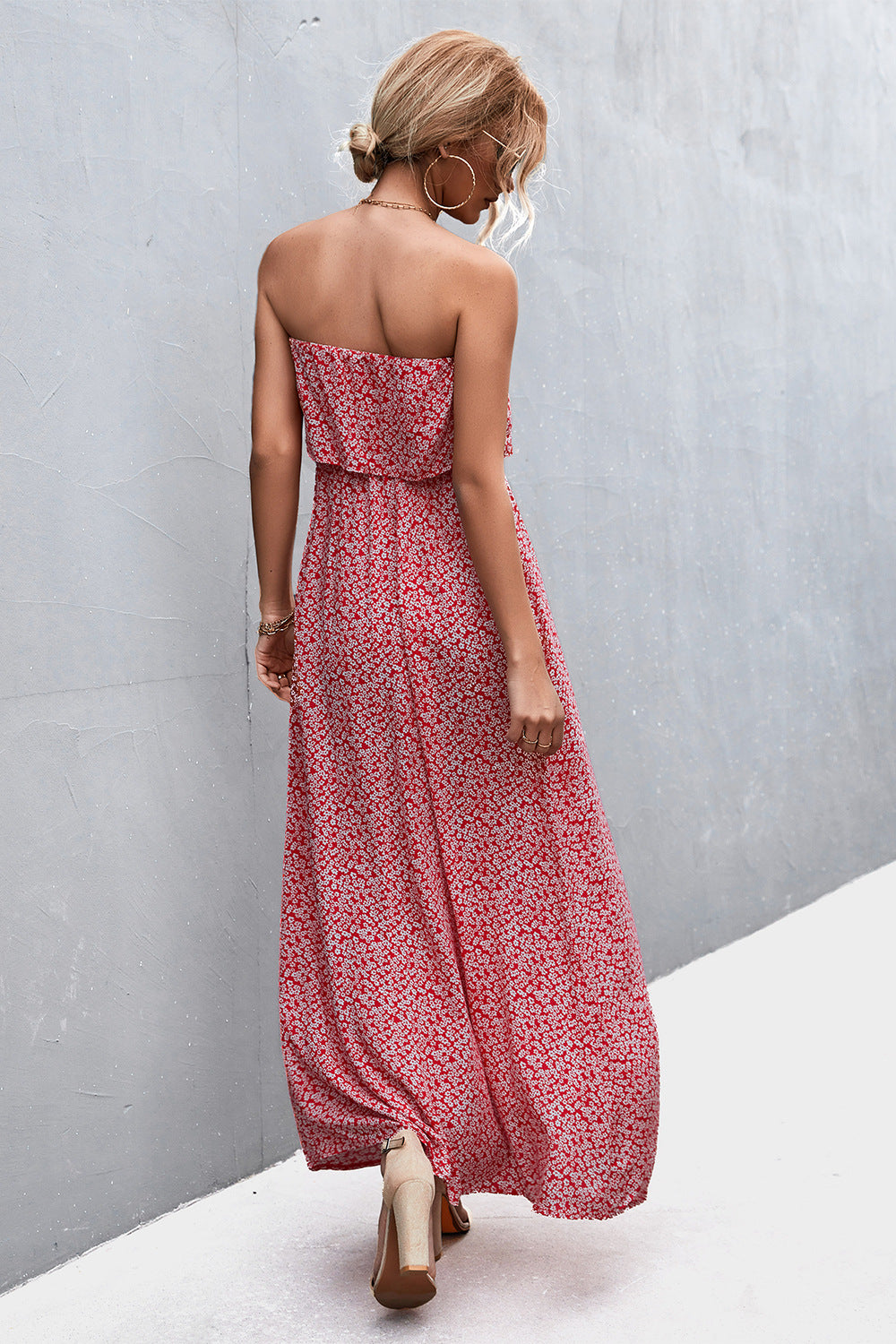 *APP EXCLUSIVE* Strapless Split Maxi Dress