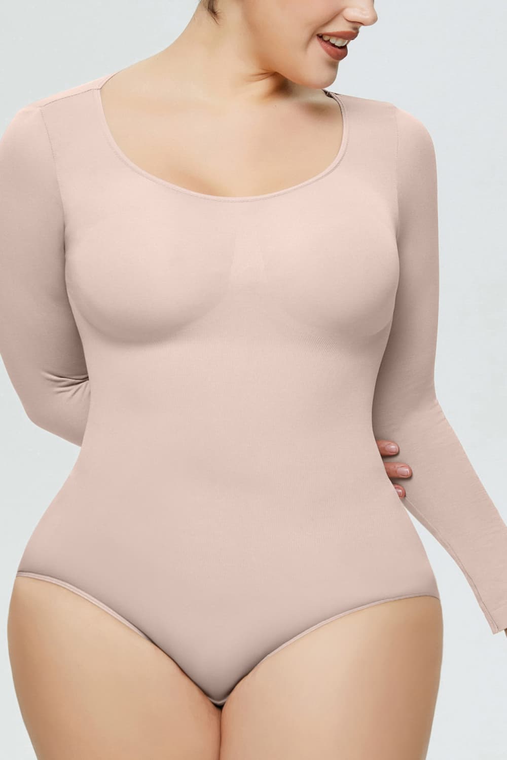 *APP EXCLUSIVE* Full Size Long Sleeve Shaping Bodysuit