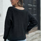 *APP EXCLUSIVE* Crisscross Surplice Neck Long Sleeve Sweater
