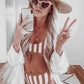 *APP EXCLUSIVE* Striped Tank High Waist Bikini
