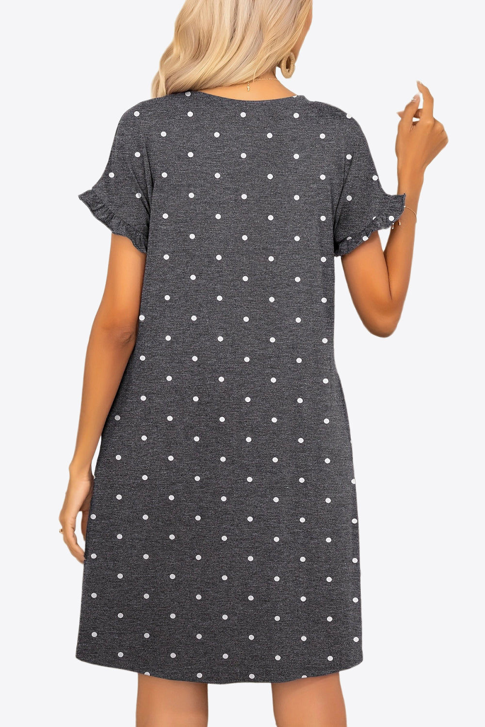*APP EXCLUSIVE* Flounce Sleeve Dress with Pockets