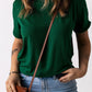 *APP EXCLUSIVE* Round Neck Cuffed Short Sleeve Tee