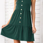 *APP EXCLUSIVE* Button Scoop Neck Sleeveless Tiered Dress