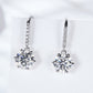 *APP EXCLUSIVE* 6-Prong Moissanite Drop Earrings