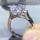 *APP EXCLUSIVE* 5 Carat Moissanite Platinum-Plated Ring