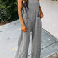 *APP EXCLUSIVE* Wide Leg Front Pocket Jumpsuit
