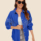 *APP EXCLUSIVE* Raw Hem Fringe Detail Denim Jacket