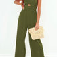 *APP EXCLUSIVE* Smocked Spaghetti Strap Wide Leg Jumpsuit