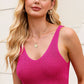 *APP EXCLUSIVE* Vneck Ribbed Knit Tank