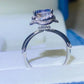 *APP EXCLUSIVE* 2 Carat Moissanite Contrast 925 Sterling Silver Ring