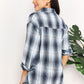 *APP EXCLUSIVE* Plaid Dropped Shoulder Flannel