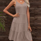*APP EXCLUSIVE* Spaghetti Strap Vneck Tiered Dress