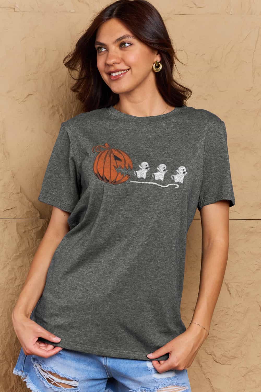*APP EXCLUSIVE* Jack-O'-Lantern Graphic Cotton T-Shirt