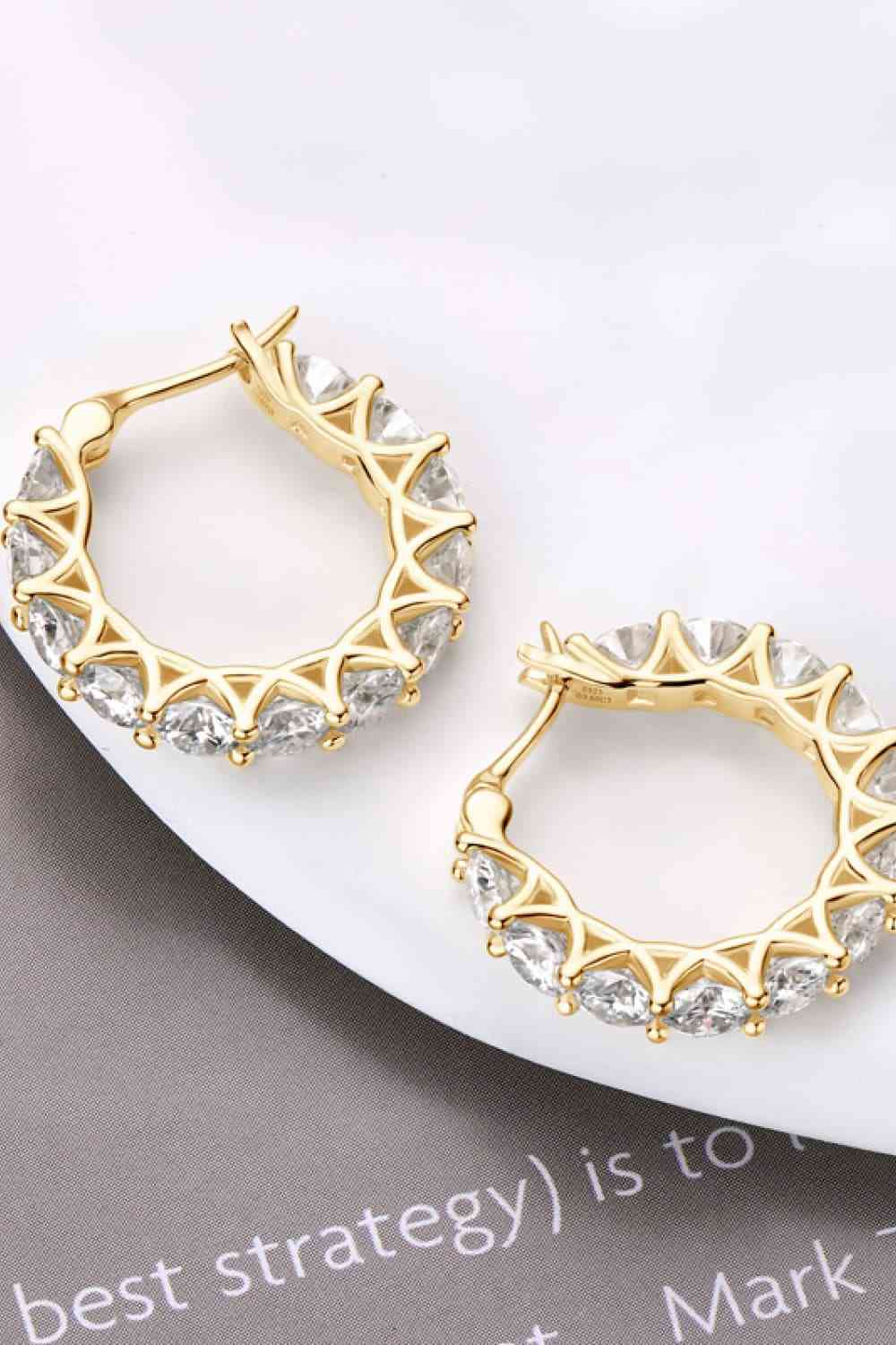 *APP EXCLUSIVE*  7.2 Carat Moissanite 925 Sterling Silver Earrings