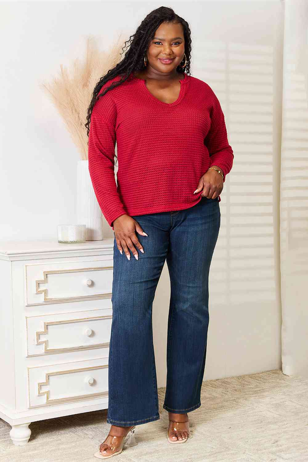 *APP EXCLUSIVE* Wide Notch Relax Top