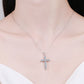 *APP EXCLUSIVE* 925 Sterling Silver Cross Moissanite Necklace