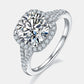 * APP EXCLUSIVE* 3.37 Carat Moissanite Halo Ring