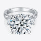 *APP EXCLUSIVE* 8.6 Carat Moissanite Platinum-Plated Ring