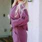 *APP EXCLUSIVE* Buttoned Long Sleeve Top and Shorts Set