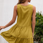 *APP EXCLUSIVE* Tassel Tie Lace Trim Sleeveless Dress