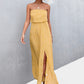 *APP EXCLUSIVE* Strapless Split Maxi Dress