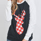 Deer Plaid Raglan Top