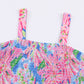 *APP EXCLUSIVE* Floral Smocked Square Neck Jumpsuit with Pockets
