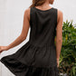 *APP EXCLUSIVE* Tassel Tie Lace Trim Sleeveless Dress