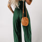 *APP EXCLUSIVE* Smocked Square Neck Wide Leg Jumpsuit with Pockets