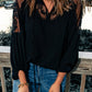 *APP EXCLUSIVE* Embroidered Tie-Neck Puff Sleeve Blouse