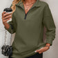 *APP EXCLUSIVE* Zip-Up Dropped Shoulder Sweatshirt