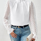 *APP EXCLUSIVE*Sheer Chevron Sleeve Blouse