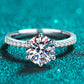 *APP EXCLUSIVE* 925 Sterling Silver 2 Carat Moissanite Ring