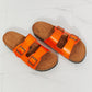 *APP EXCLUSIVE* Double Banded Slide Sandals in Orange
