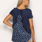 *APP EXCLUSIVE* Polka Dot Ruffled Round Neck Top