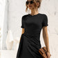 *APP EXCLUSIVE* Cuffed Sleeve Side Tie Dress