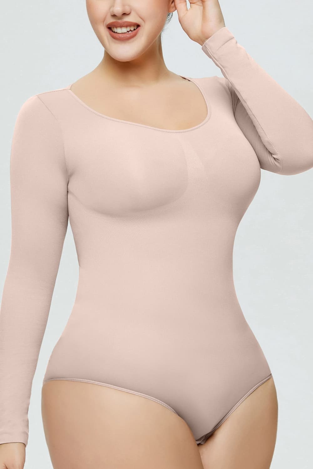 *APP EXCLUSIVE* Full Size Long Sleeve Shaping Bodysuit