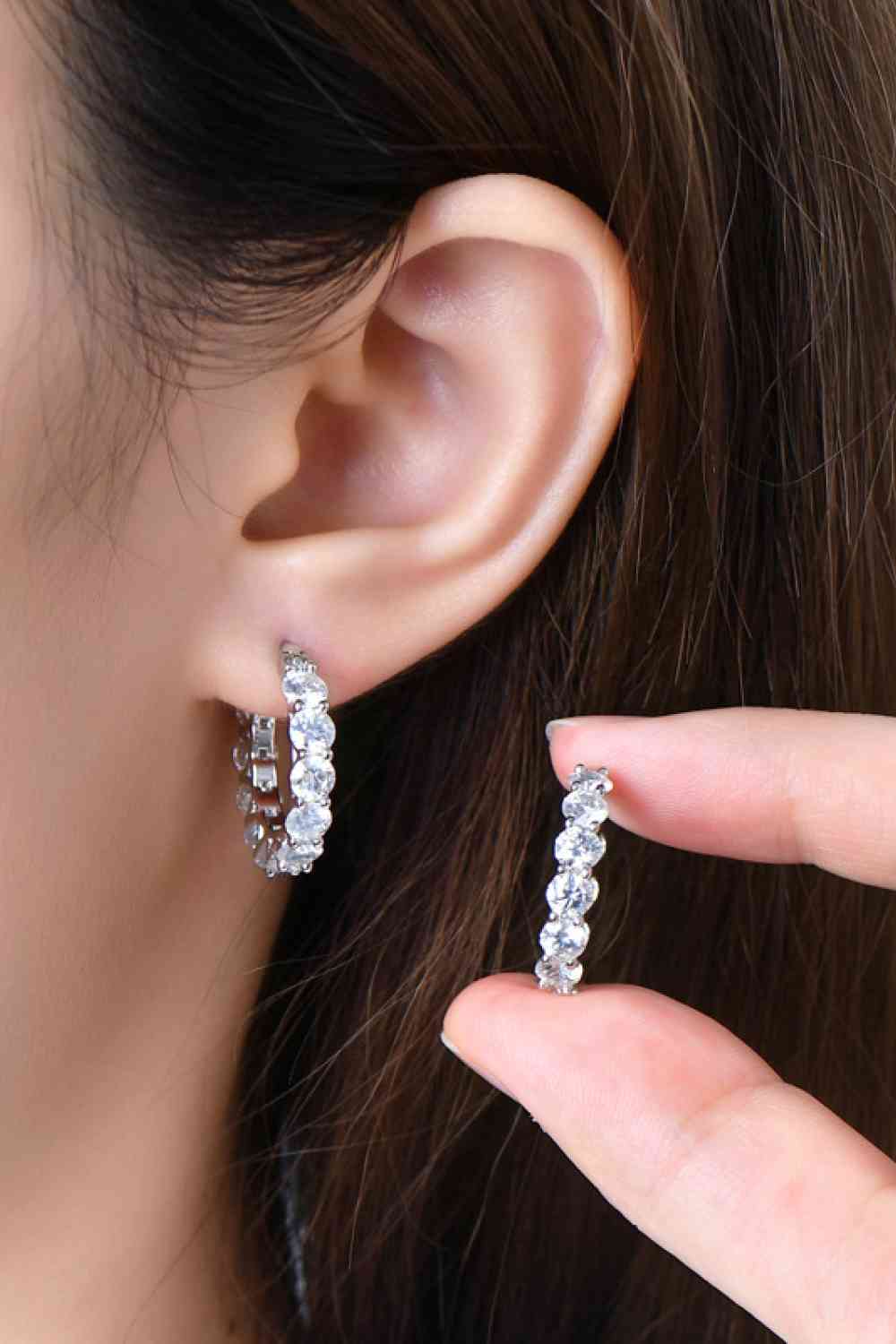 *APP EXCLUSIVE*  7.2 Carat Moissanite 925 Sterling Silver Earrings