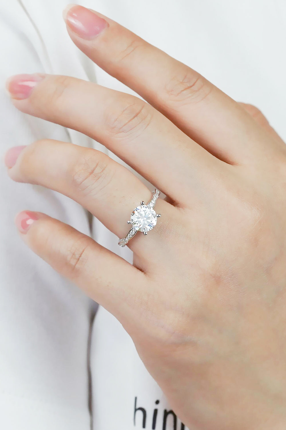 *APP EXCLUSIVE* 1.5 Carat Moissanite Side Stone Ring