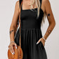 *APP EXCLUSIVE* Square Neck Smocked Romper with Pocket