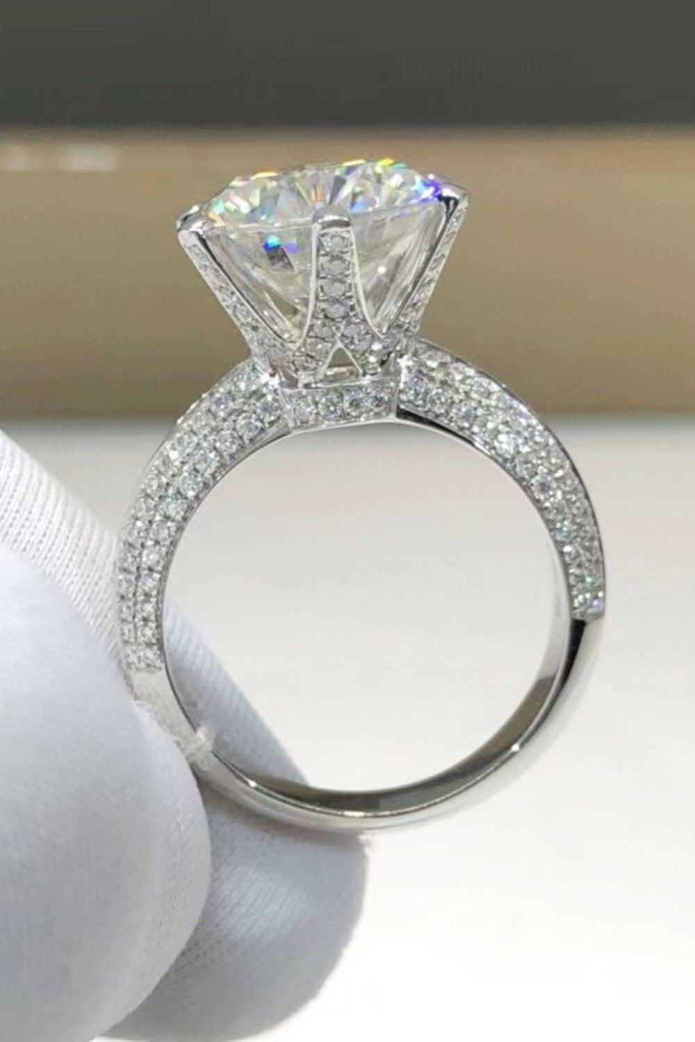 *APP EXCLUSIVE* 5 Carat  Moissanite 6-Prong Ring